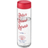 H2O Active® Vibe 850 ml vesipullo kierrekannella, läpikuultava-valkoinen, punainen lisäkuva 1