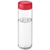 H2O Active® Vibe 850 ml vesipullo kierrekannella, läpikuultava-valkoinen, punainen liikelahja logopainatuksella
