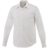 Hamell pitkähihainen miesten stretch-paita, valkoinen liikelahja logopainatuksella