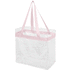 Hampton-kassi 13L, läpikuultava-valkoinen, vaaleanpunainen liikelahja logopainatuksella