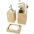 Hedon 3-osainen kylpyhuonetarvikesarja bambusta, luonnollinen lisäkuva 4