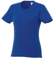 Heros-t-paita, naisten, lyhyet hihat, sininen liikelahja logopainatuksella