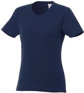 Heros-t-paita, naisten, lyhyet hihat, tummansininen liikelahja logopainatuksella