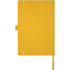 Honua A5-muistikirja kierrätyspaperista ja kierrätetyllä PET-kannella, vaalean-oranssi lisäkuva 4