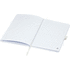 Honua A5-muistikirja kierrätyspaperista ja kierrätetyllä PET-kannella, valkoinen lisäkuva 5