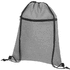 Hoss-reppu kiristysnyörillä 5L, keskivärinen-harmaasävyinen liikelahja logopainatuksella