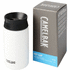 Hot Cap 350 ml:n kuparivakuumi eristetty pullo, valkoinen liikelahja logopainatuksella