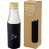 Hulan 540 ml:n kuparityhjiöeristetty pullo bambukorkilla, ruostumatonta terästä, musta lisäkuva 1