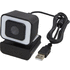 Hybrid webkamera, musta liikelahja logopainatuksella