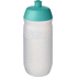 HydroFlex Clear -juomapullo, 500 ml, valkoinen, aqua-blue liikelahja logopainatuksella