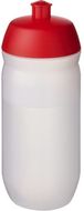HydroFlex Clear -juomapullo, 500 ml, valkoinen, punainen liikelahja logopainatuksella