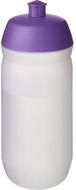 HydroFlex Clear -juomapullo, 500 ml, valkoinen, violetti liikelahja logopainatuksella