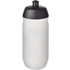 HydroFlex juomapullo, 500 ml, läpinäkyvä-valkoinen, musta liikelahja logopainatuksella