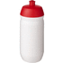 HydroFlex-juomapullo, 500 ml, valkoinen, punainen liikelahja logopainatuksella