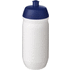 HydroFlex-juomapullo, 500 ml, valkoinen, sininen liikelahja logopainatuksella