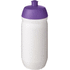 HydroFlex-juomapullo, 500 ml, valkoinen, violetti liikelahja logopainatuksella