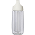 HydroFruit 700 ml:n urheiluvesipullo kierrätetystä muovista läppäkannella ja uuttajalla, läpinäkyvä-valkoinen lisäkuva 3