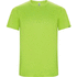 Imola lasten lyhythihainen urheilu-t-paita, neon-vihreä liikelahja logopainatuksella