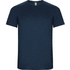 Imola lasten lyhythihainen urheilu-t-paita, tummansininen liikelahja logopainatuksella