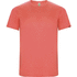 Imola miesten lyhythihainen urheilu-t-paita, neonkoralli liikelahja logopainatuksella