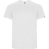 Imola miesten lyhythihainen urheilu-t-paita, valkoinen liikelahja logopainatuksella