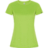 Imola naisten lyhythihainen urheilu-t-paita, kalkinvihreä liikelahja logopainatuksella