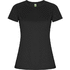 Imola naisten lyhythihainen urheilu-t-paita, lyijyharmaa liikelahja logopainatuksella
