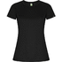 Imola naisten lyhythihainen urheilu-t-paita, musta liikelahja logopainatuksella