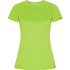 Imola naisten lyhythihainen urheilu-t-paita, neon-vihreä liikelahja logopainatuksella