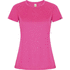 Imola naisten lyhythihainen urheilu-t-paita, pinkki liikelahja logopainatuksella