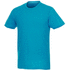 Jade lyhythihainen miesten t-paita, materiaali kierrätetty GRS, sininen liikelahja logopainatuksella