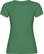 Jamaica naisten lyhythihainen t-paita, kelly-green liikelahja logopainatuksella