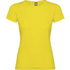 Jamaica naisten lyhythihainen t-paita, keltainen liikelahja logopainatuksella