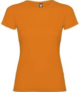 Jamaica naisten lyhythihainen t-paita, oranssi liikelahja logopainatuksella