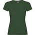 Jamaica naisten lyhythihainen t-paita, pullo-vihreä liikelahja logopainatuksella