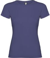 Jamaica naisten lyhythihainen t-paita, sininen liikelahja logopainatuksella