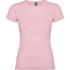 Jamaica naisten lyhythihainen t-paita, vaaleanpunainen liikelahja logopainatuksella
