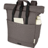 Joey 15 GRS-kierrätetystä kankaasta valmistettu rullattava reppu kannettavalle tietokoneelle 15 l, harmaa lisäkuva 4