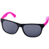 Kaksiväriset Retro-aurinkolasit, musta, neon-pinkki liikelahja logopainatuksella