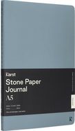 Karst® A5-muistivihko kivipaperista, kaksoispakkauksessa, vaaleansininen liikelahja logopainatuksella