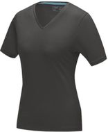 Kawartha naisten lyhythihainen luomu-t-paita, myrskyinen-harmaa liikelahja logopainatuksella