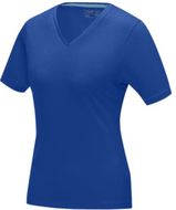 Kawartha naisten lyhythihainen luomu-t-paita, sininen liikelahja logopainatuksella