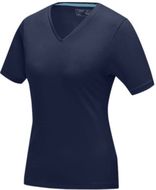 Kawartha naisten lyhythihainen luomu-t-paita, tummansininen liikelahja logopainatuksella