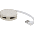 Kenzu vehnänolkinen USB-keskitin, luonnollinen liikelahja logopainatuksella