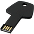 Key-USB-muistitikku, 4 Gt, musta liikelahja logopainatuksella