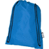 Kiristysnyörillinen Oriole RPET -reppu 5L, sininen liikelahja logopainatuksella