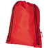 Kiristysnyörillinen Oriole RPET -reppu 5L, punainen liikelahja logopainatuksella