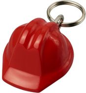 Kolt-avaimenperä, kypäränmuotoinen, punainen liikelahja logopainatuksella