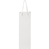 Käsintehty integra-paperi 170 g/m2 viinipullokassi muovikahvoilla, valkoinen lisäkuva 2