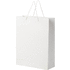 Käsintehty integra-paperikassi 170 g/m2 muovikahvoilla  XL, valkoinen lisäkuva 3